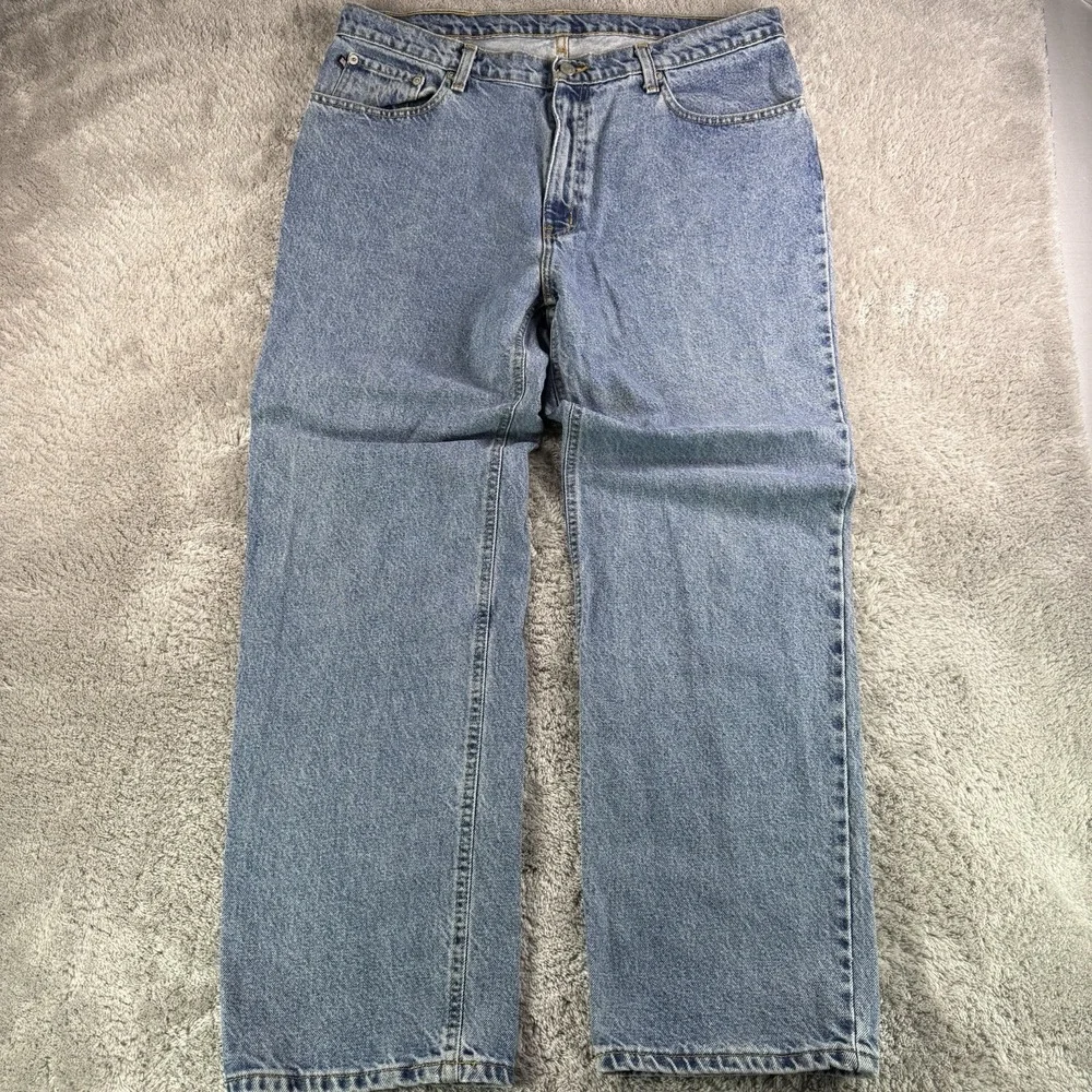 Polo Jeans Ralph Lauren Vintage Saturday Jeans Mens 36x31 Light Wash Relaxed Y2K
